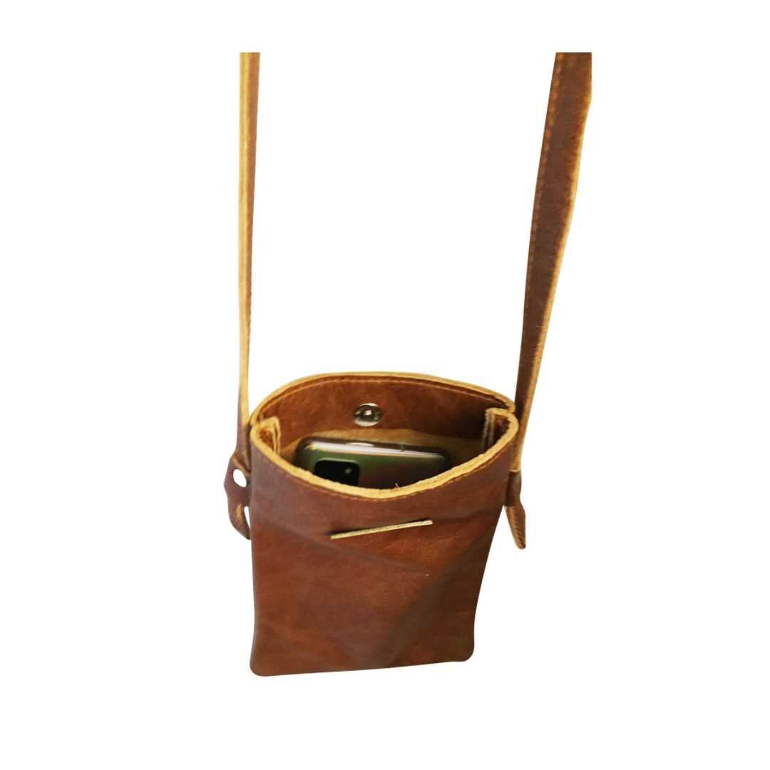 Leather Cellphone Crossbody Sling Handbag for Ladies | MIRELLE ZA Crossbody Handbag Mirelle Leather and Lifestyle