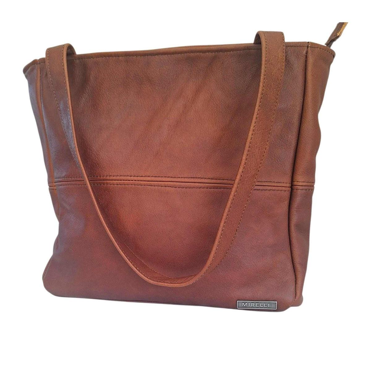 LeatherShopperHandbagWithOutsideZippedPocketMIRELLE_3 - South Africa - Mirelle Leather and Lifestyle