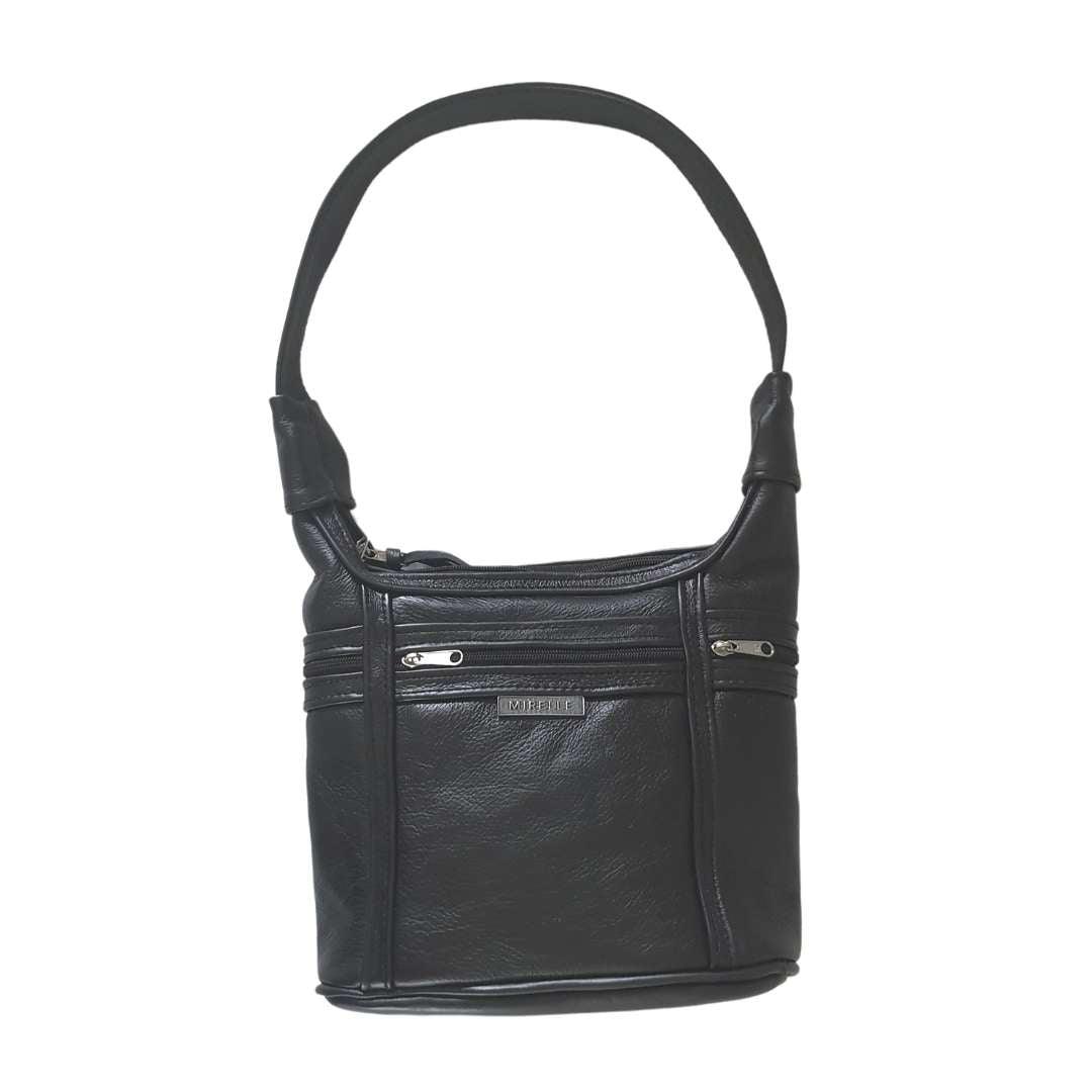 Leather Shoulder Handbag - Two Compartments | MIRELLE ZA Shoulder Handbag Mirelle Leather and Lifestyle