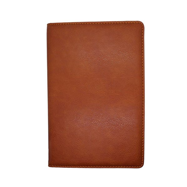 Leather Slip on Notebook Cover with Refillable A5 Notebook - Gold Trim Pages | MIRELLE ZA Folder Mirelle Leather and Lifestyle