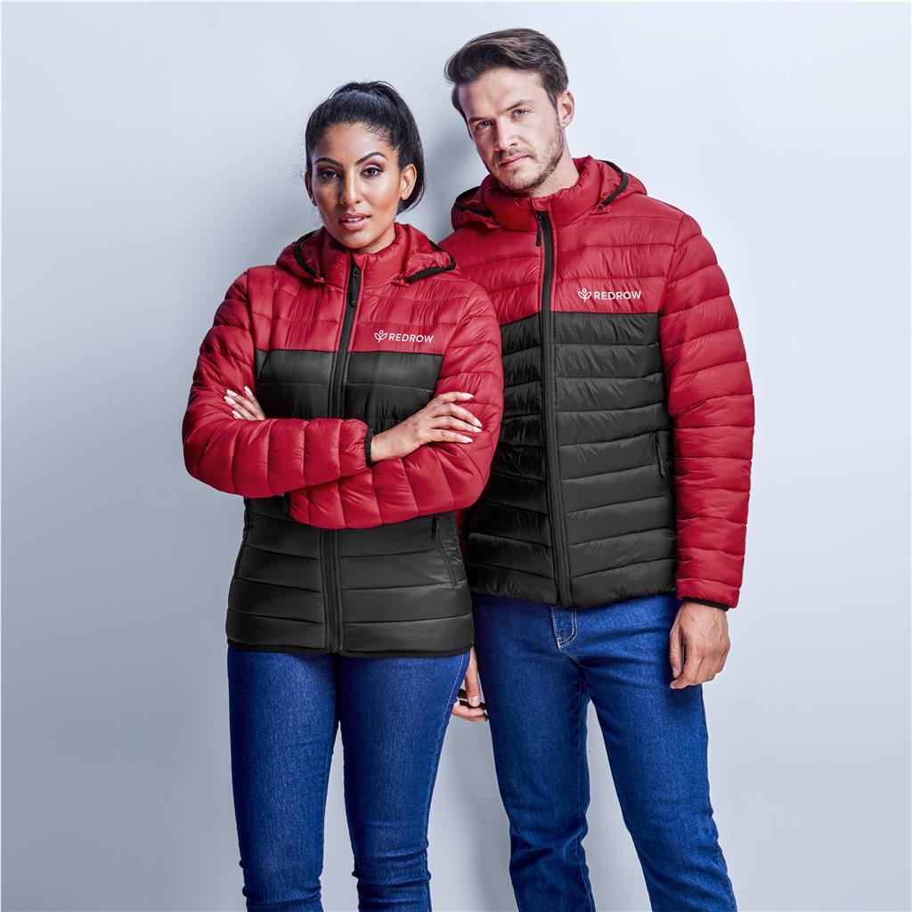 Mens Kyoto Two-Tone Jacket - Black Red Mirelle Leather and Lifestyle