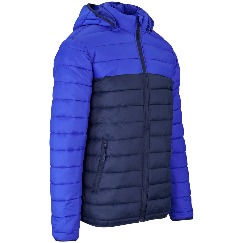 Mens Kyoto Two-Tone Jacket - Navy Mirelle Leather and Lifestyle