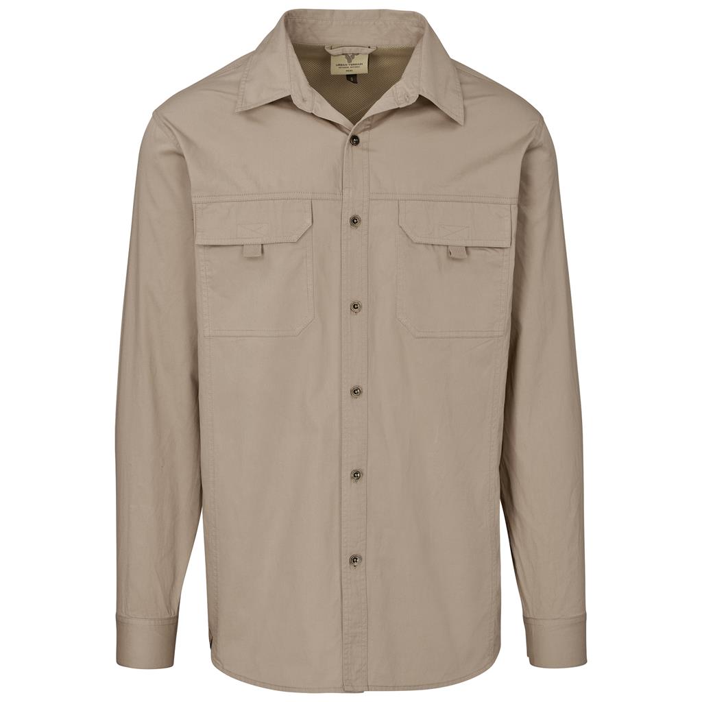 Mens Long Sleeve Mawenzi Twill Shirt - South Africa - Mirelle Leather and Lifestyle
