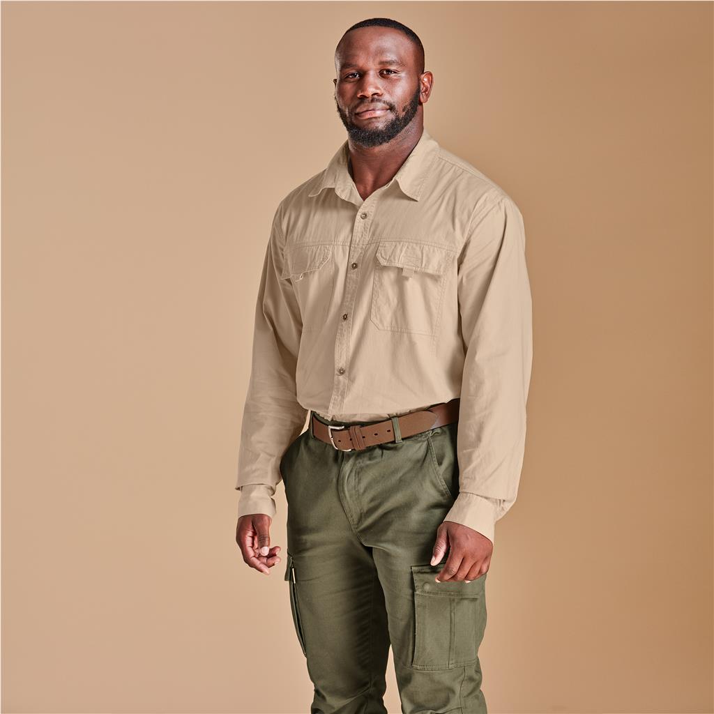 Mens Long Sleeve Mawenzi Twill Shirt - South Africa - Mirelle Leather and Lifestyle