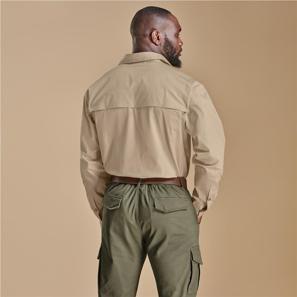 Mens Long Sleeve Mawenzi Twill Shirt - South Africa - Mirelle Leather and Lifestyle