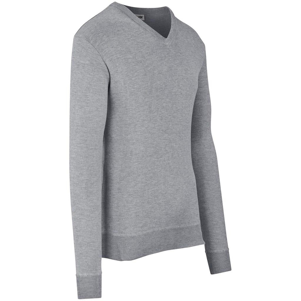 Mens Long Sleeve Peru V-Neck Jersey - Grey Mirelle Leather and Lifestyle