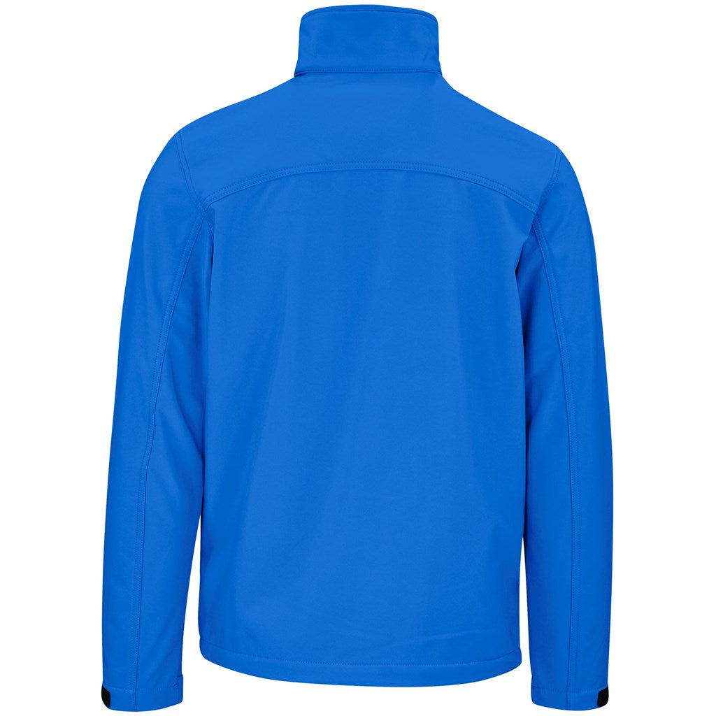Mens Maxson Softshell Jacket - Blue Mirelle Leather and Lifestyle