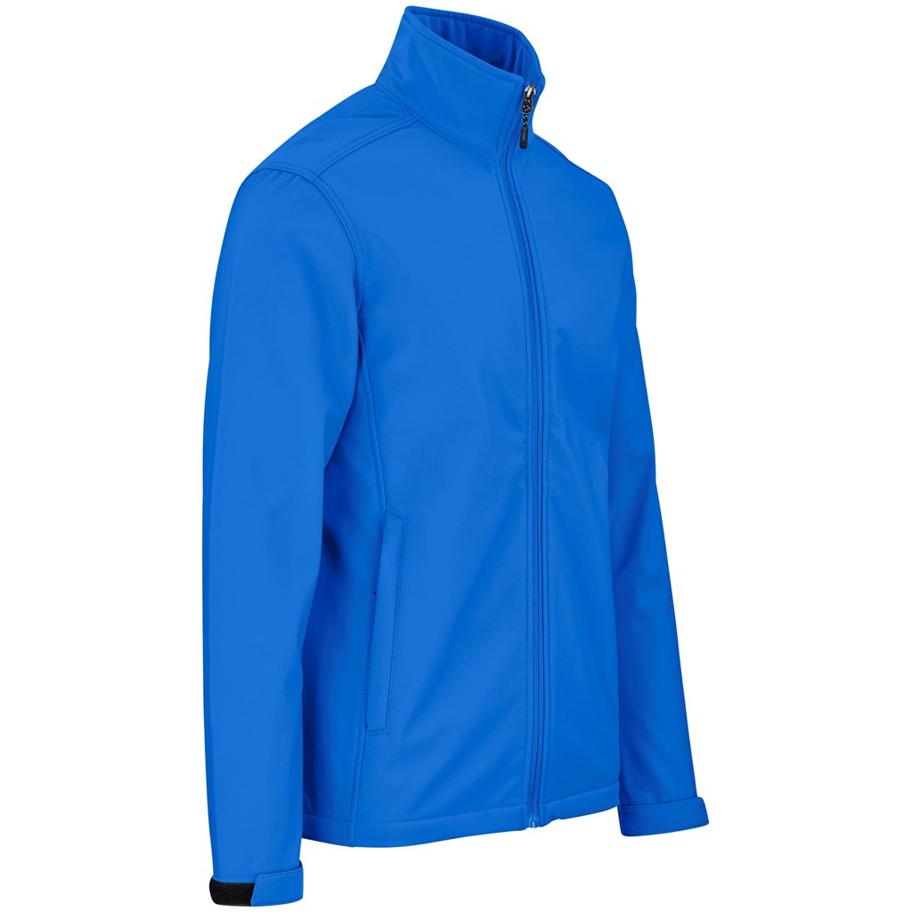 Mens Maxson Softshell Jacket - Blue Mirelle Leather and Lifestyle