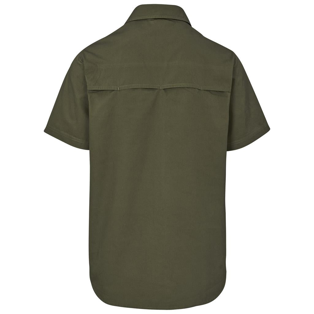 Mens Short Sleeve Mawenzi Twill Shirt - South Africa - Mirelle Leather and Lifestyle