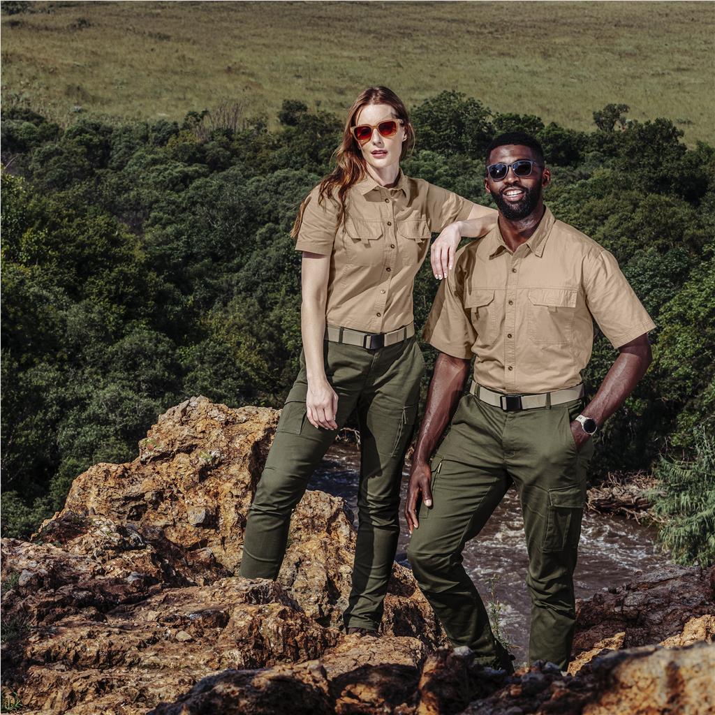 Mens Short Sleeve Mawenzi Twill Shirt - South Africa - Mirelle Leather and Lifestyle