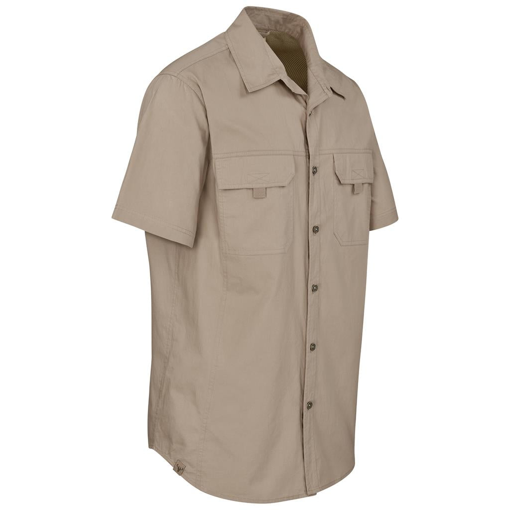 Mens Short Sleeve Mawenzi Twill Shirt - South Africa - Mirelle Leather and Lifestyle