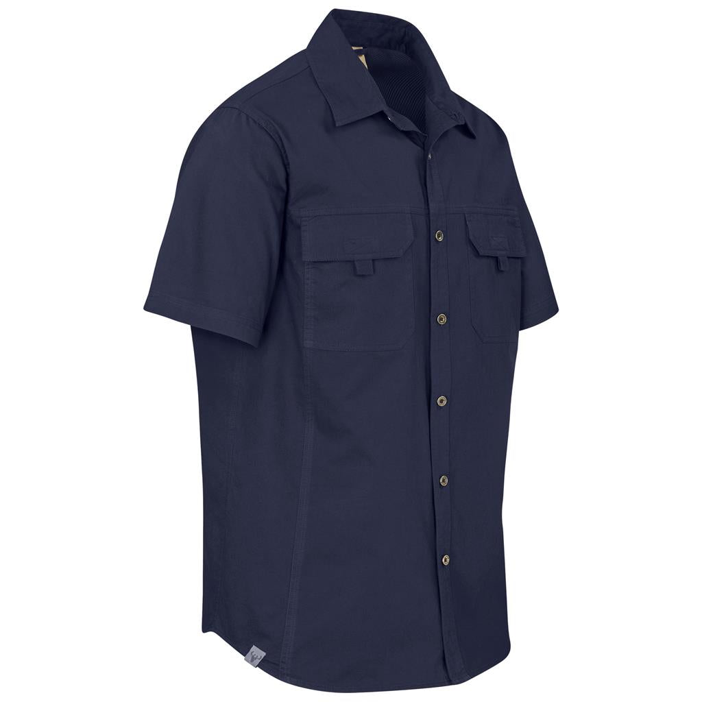 Mens Short Sleeve Mawenzi Twill Shirt - South Africa - Mirelle Leather and Lifestyle