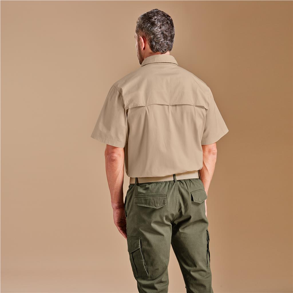 Mens Short Sleeve Mawenzi Twill Shirt - South Africa - Mirelle Leather and Lifestyle