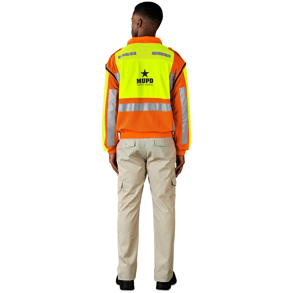 Metro Two-Tone Hi-Viz Reflective Zip-Off Jacket Mirelle Leather and Lifestyle