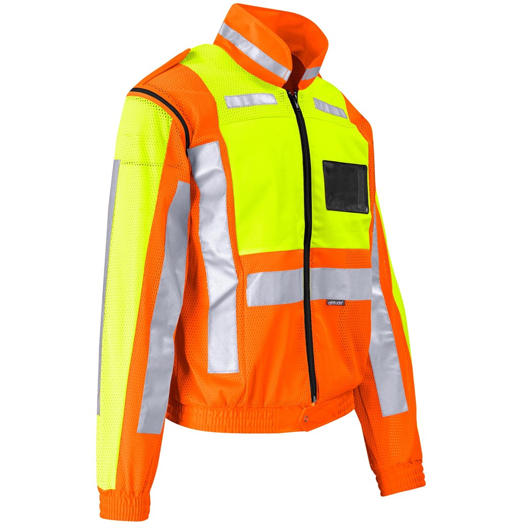 Metro Two-Tone Hi-Viz Reflective Zip-Off Jacket Mirelle Leather and Lifestyle