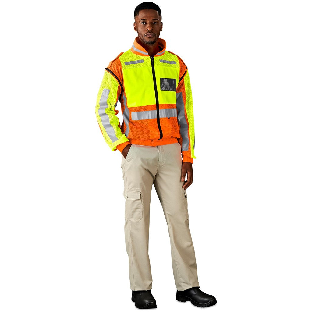 Metro Two-Tone Hi-Viz Reflective Zip-Off Jacket Mirelle Leather and Lifestyle