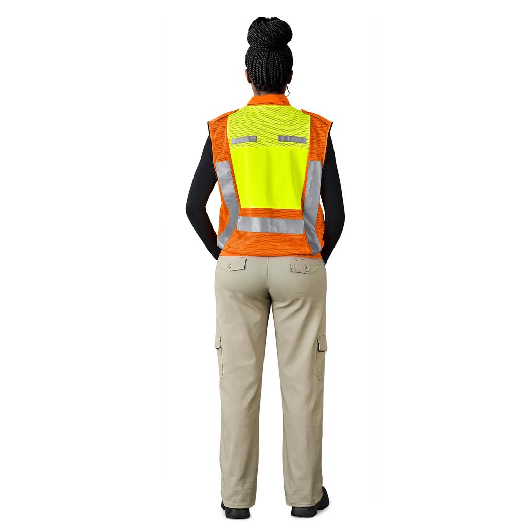 Metro Two-Tone Hi-Viz Reflective Zip-Off Jacket Mirelle Leather and Lifestyle