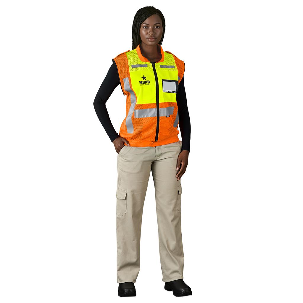 Metro Two-Tone Hi-Viz Reflective Zip-Off Jacket Mirelle Leather and Lifestyle