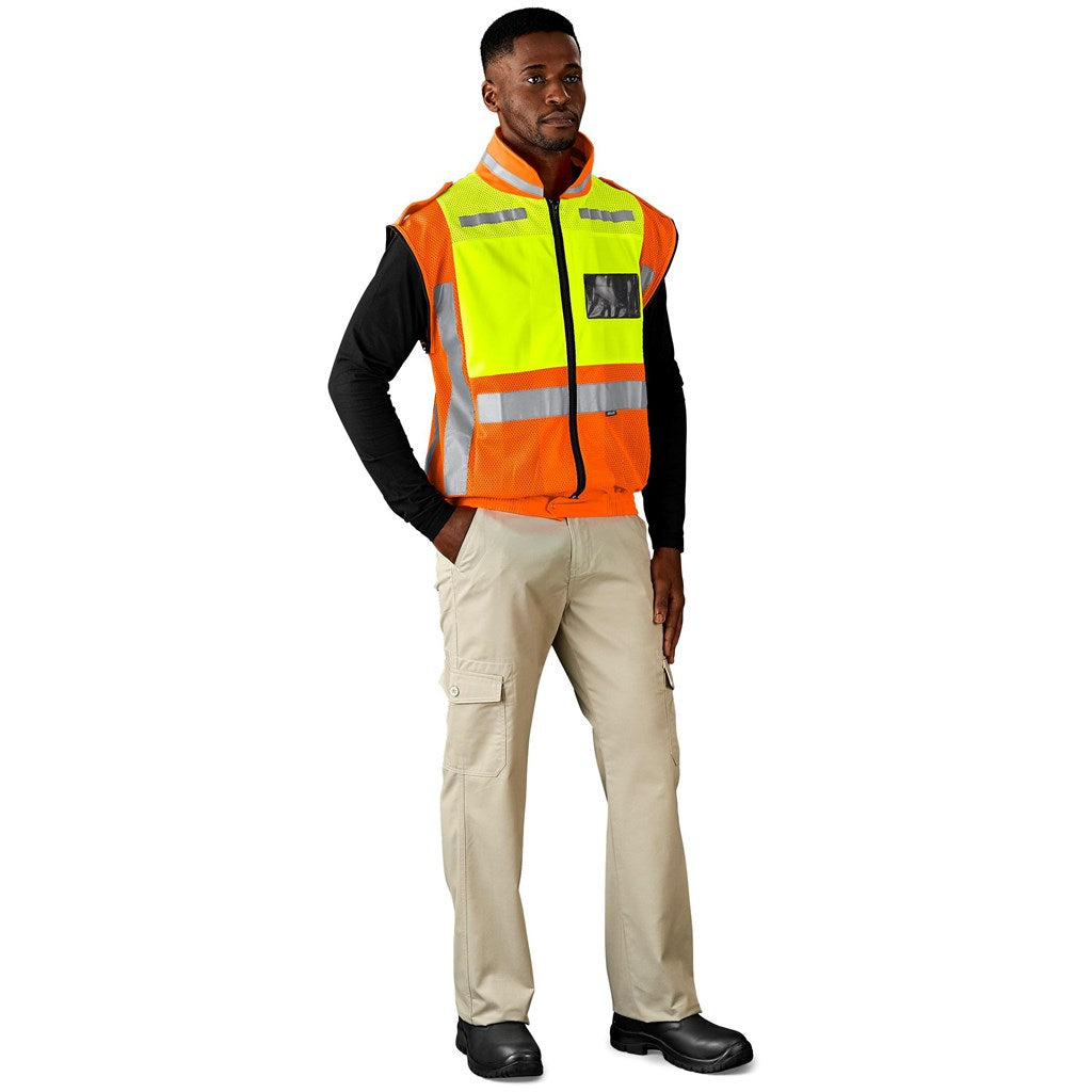 Metro Two-Tone Hi-Viz Reflective Zip-Off Jacket Mirelle Leather and Lifestyle