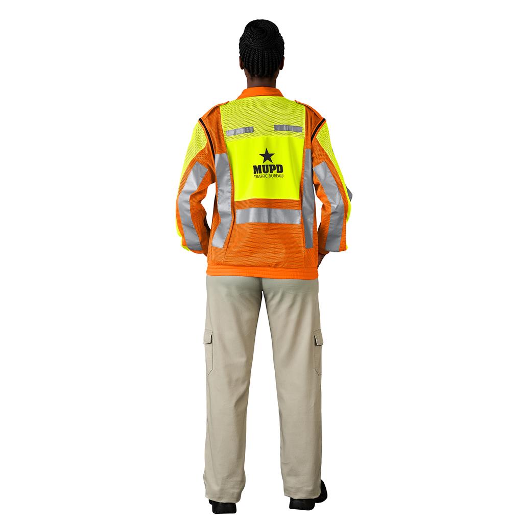 Metro Two-Tone Hi-Viz Reflective Zip-Off Jacket Mirelle Leather and Lifestyle