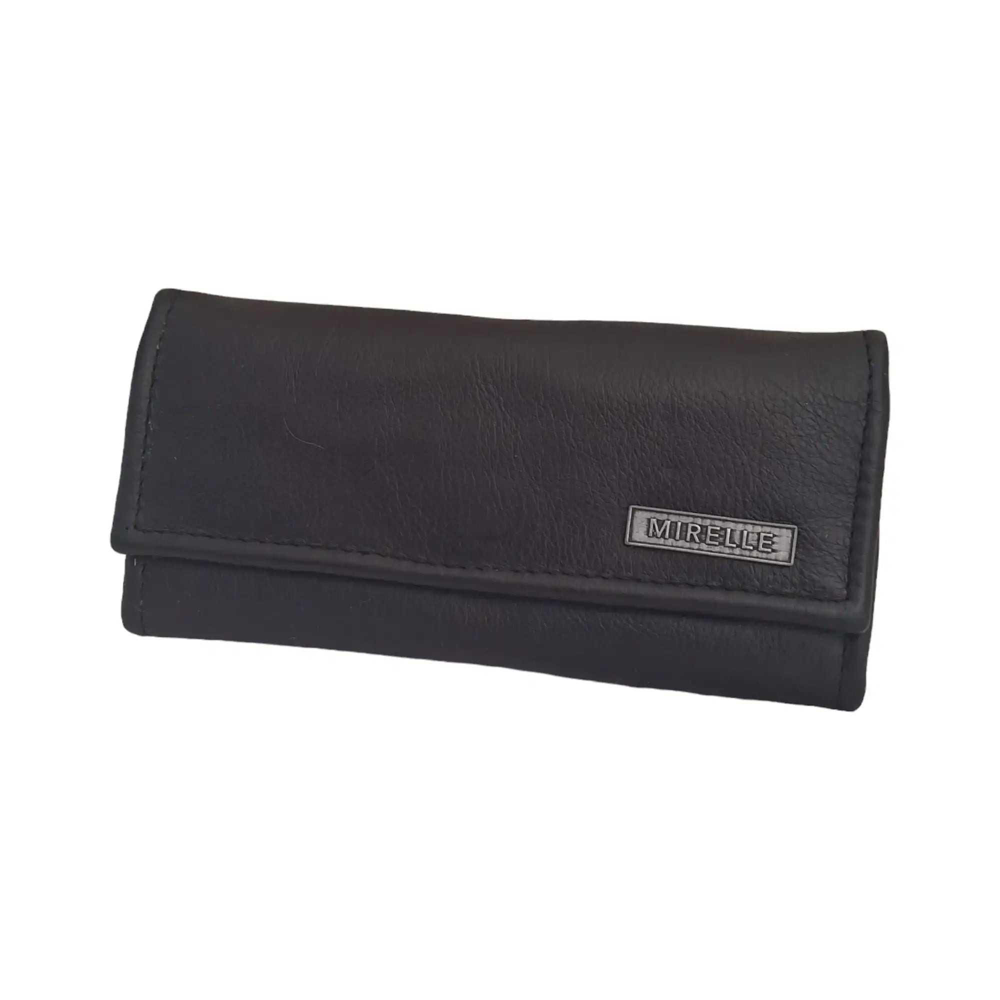 Mirelle Genuine Leather Classic Ladies Purse - Black - MIRELLE Leather and Lifestyle