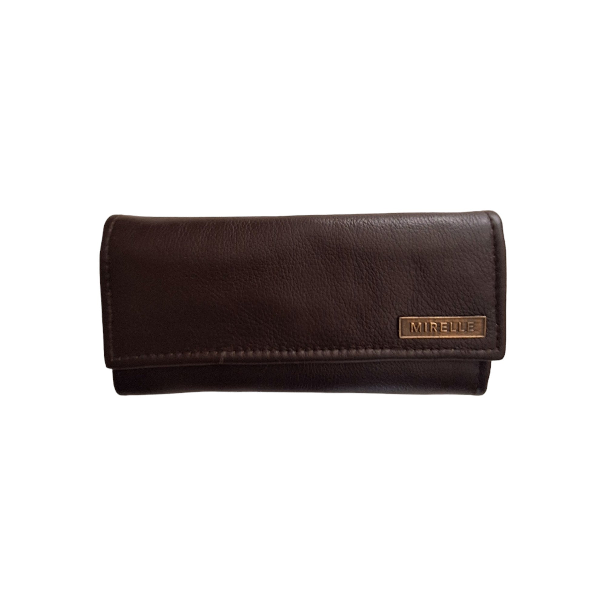 Mirelle Genuine Leather Classic Ladies Purse - Brown - MIRELLE Leather and Lifestyle