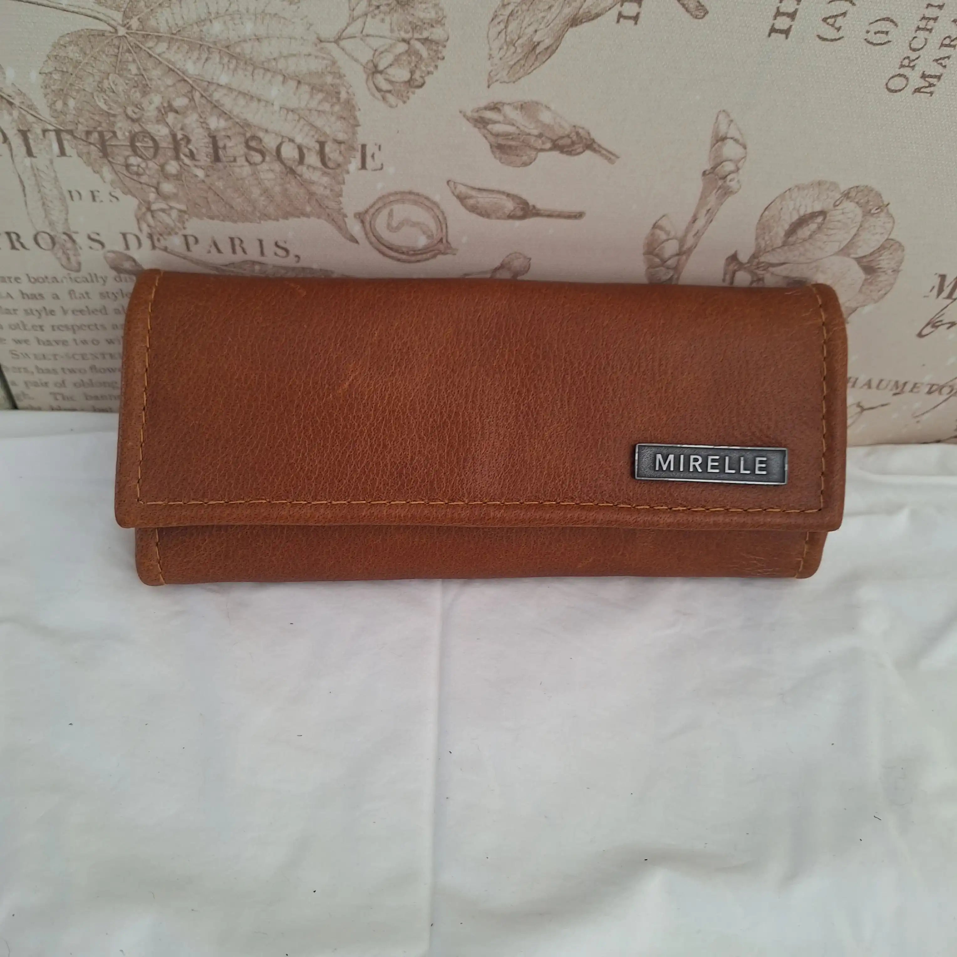 Mirelle Genuine Leather Classic Ladies Purse - Pecan Brown - South Africa - Mirelle Leather and Lifestyle