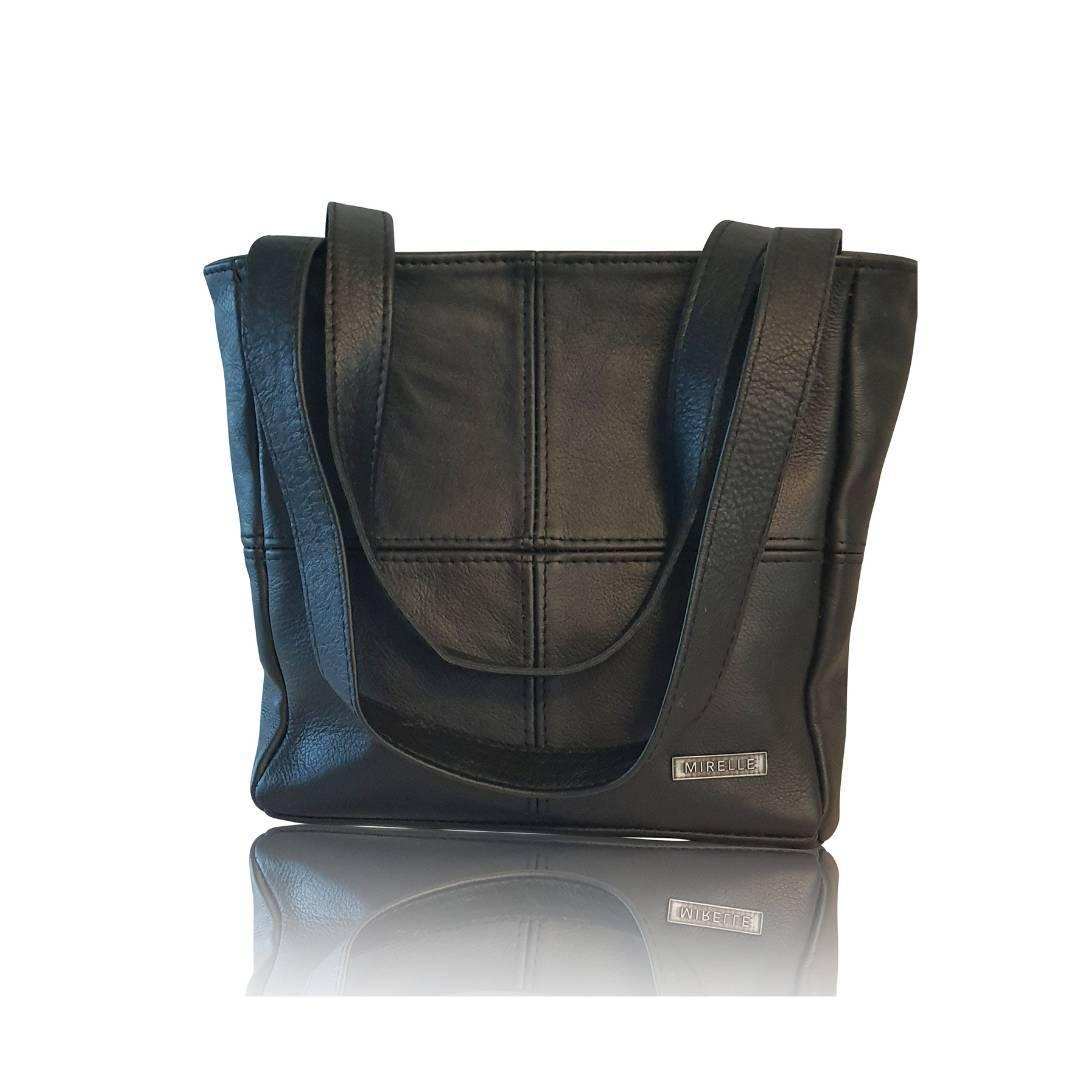 Mirelle Leather Classic Shopper Handbag - Small - MIRELLE Leather and Lifestyle