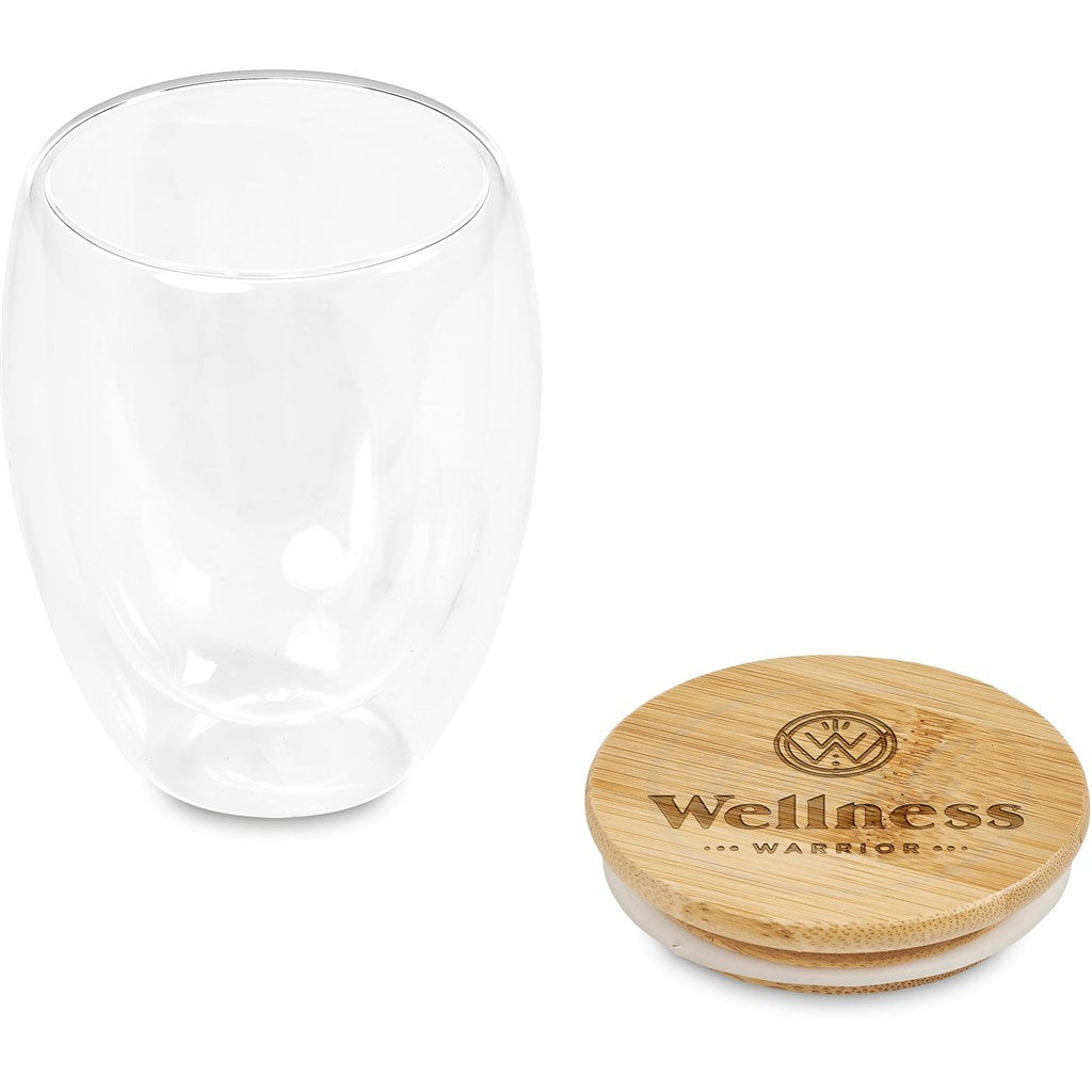 Okiyo Aibo Glass & Bamboo Coffee Set Mirelle Leather and Lifestyle