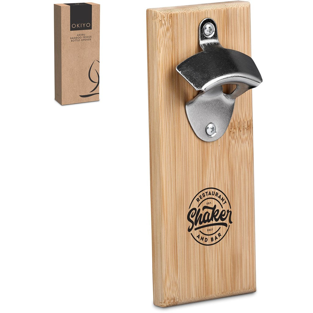 Okiyo Akeru Bamboo Fridge Bottle Opener Mirelle Leather and Lifestyle