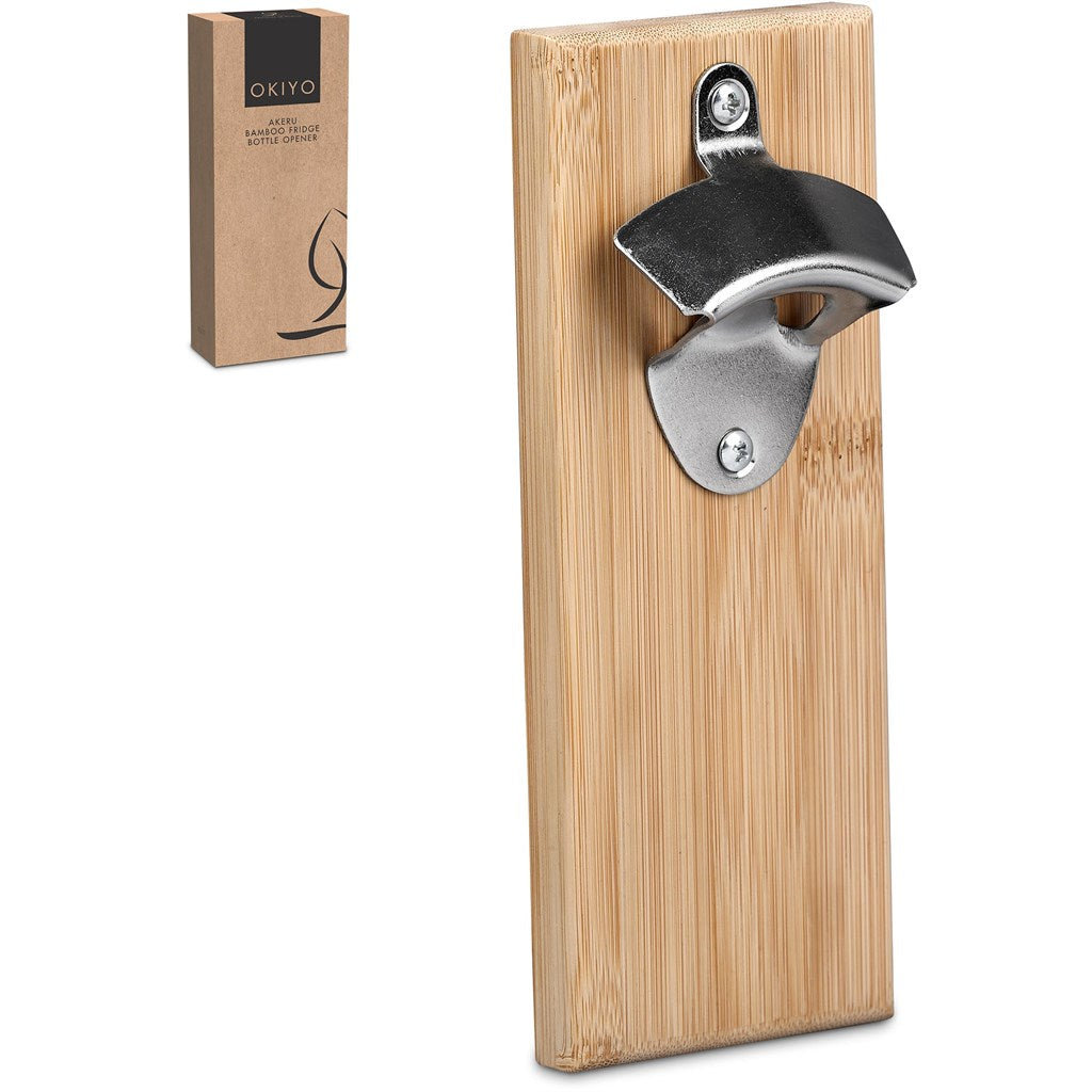 Okiyo Akeru Bamboo Fridge Bottle Opener Mirelle Leather and Lifestyle