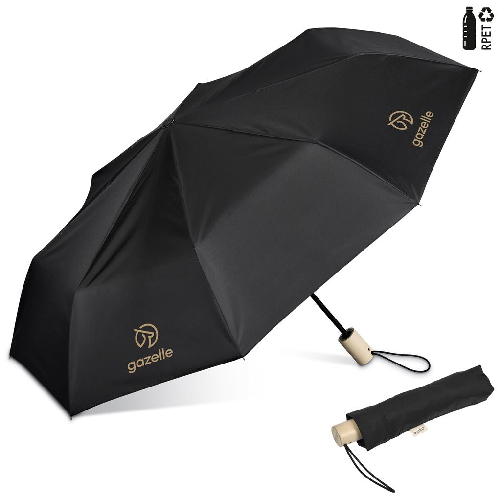 Okiyo Ameno Recycled PET Auto-Open Compact Umbrella Mirelle Leather and Lifestyle