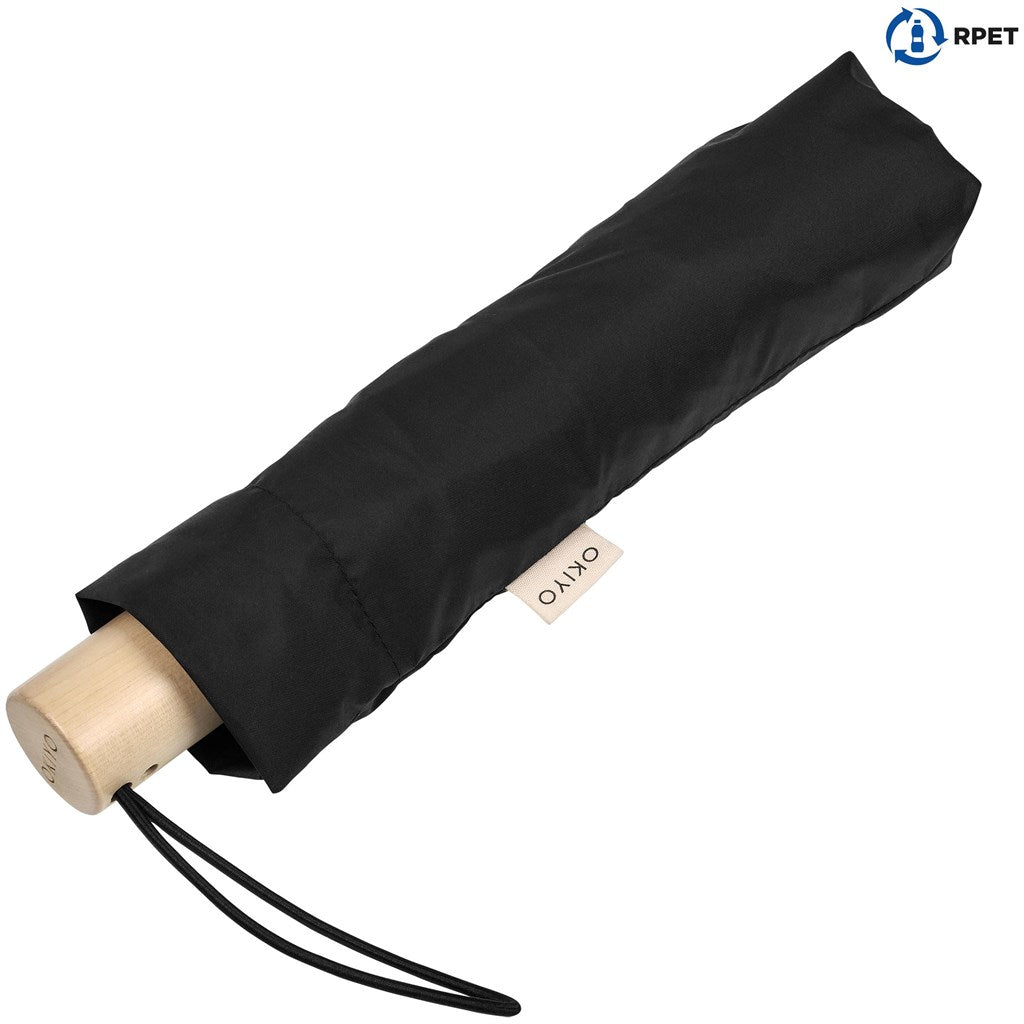 Okiyo Ameno Recycled PET Auto-Open Compact Umbrella Mirelle Leather and Lifestyle