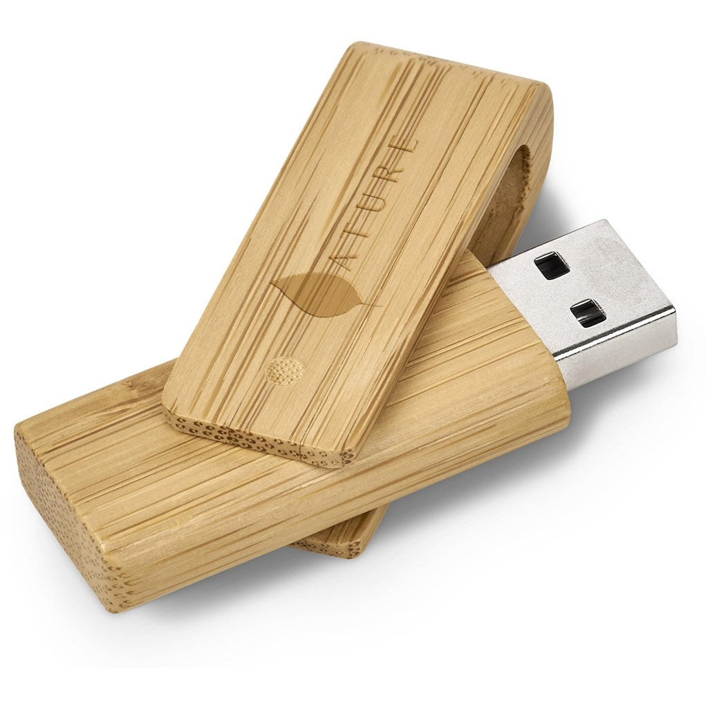 Okiyo Bakemono Bamboo Flash Drive - 32GB - MIRELLE Leather and Lifestyle
