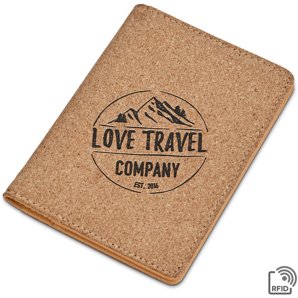 Okiyo Bouken Cork Passport Holder - Mirelle Leather and Lifestyle