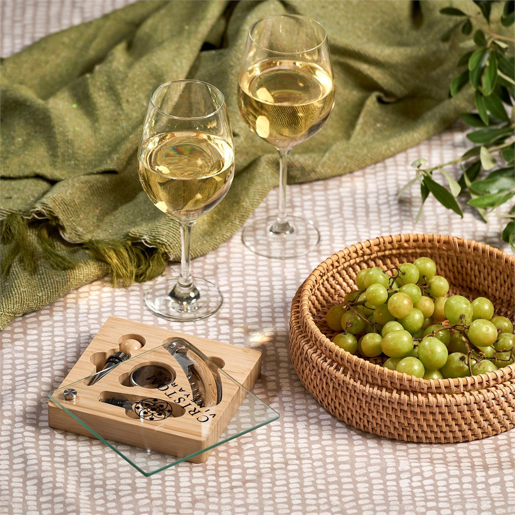 Okiyo Budonoki Bamboo Wine Accessories set Mirelle Leather and Lifestyle