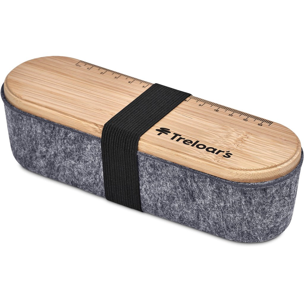Okiyo Byoga Recycled PET Felt & Bamboo Stationery Case Mirelle Leather and Lifestyle
