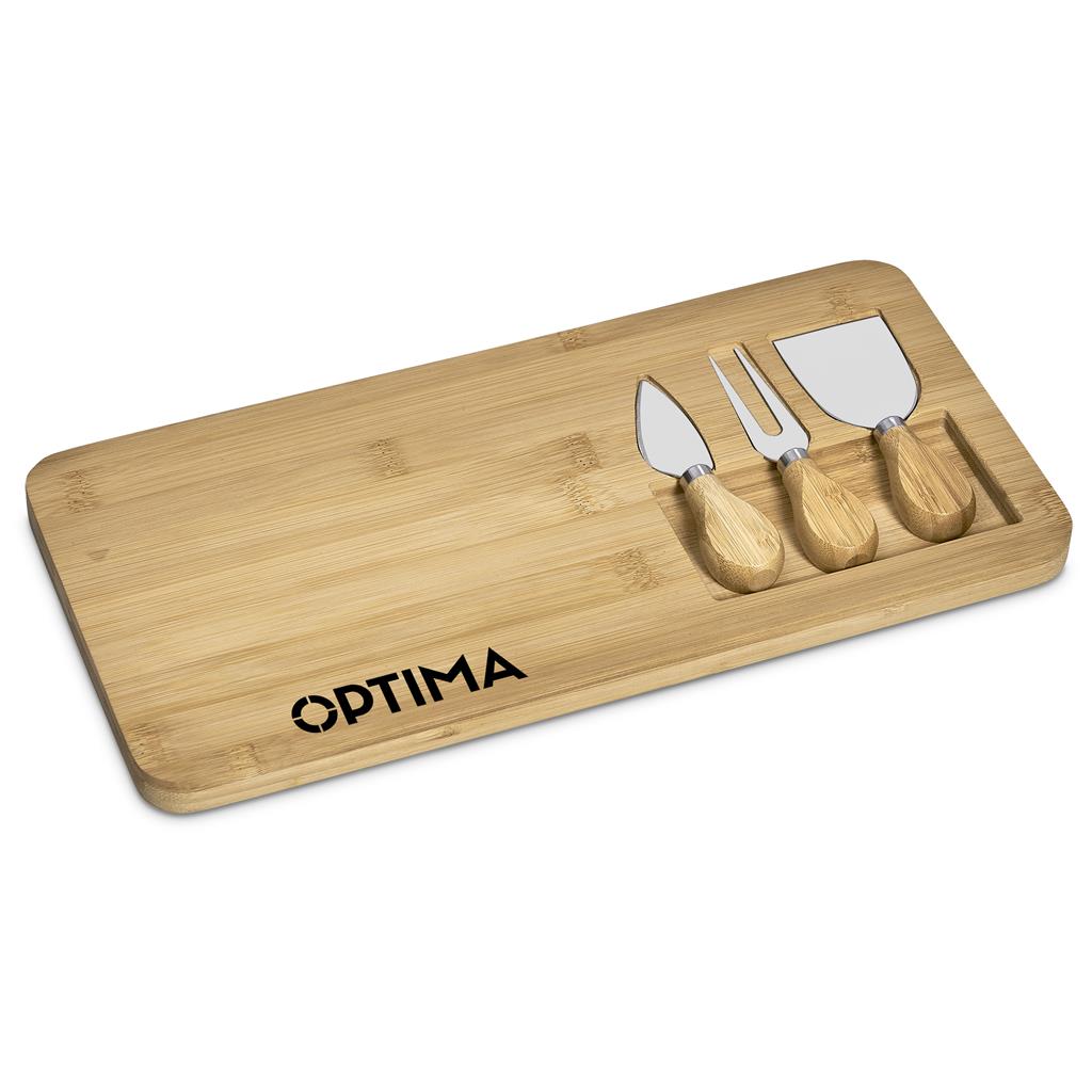Okiyo Chizu Bamboo Cheese Board Set Mirelle Leather and Lifestyle