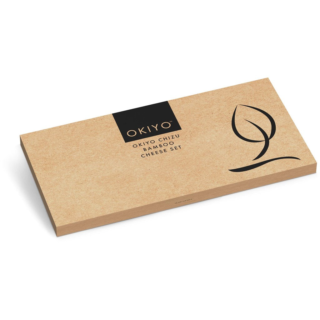 Okiyo Chizu Bamboo Cheese Board Set Mirelle Leather and Lifestyle