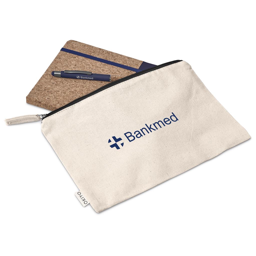 Okiyo Denki Cork Notebook & Pen Set Mirelle Leather and Lifestyle