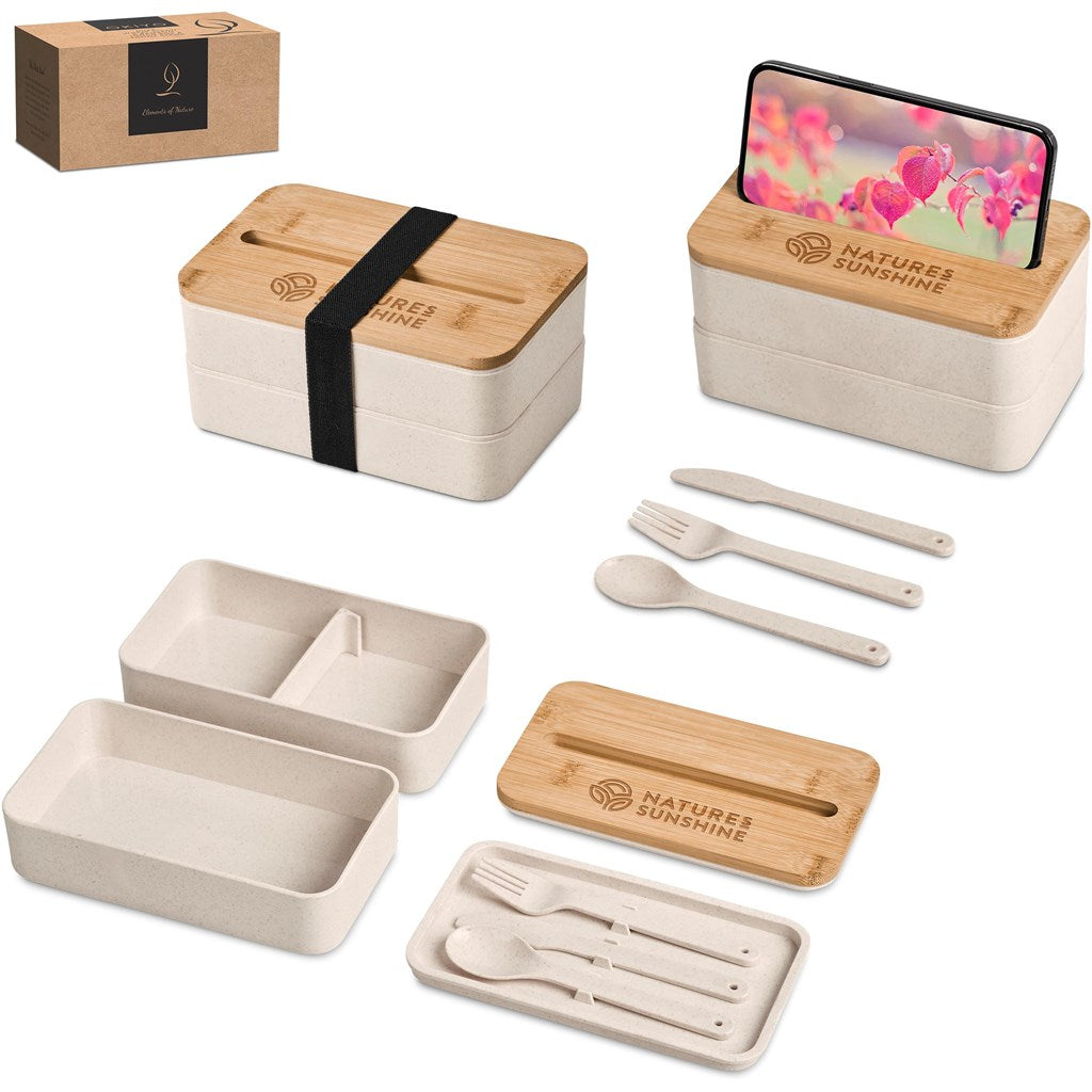Okiyo Dura Wheat Straw & Bamboo Lunch Box Set Mirelle Leather and Lifestyle