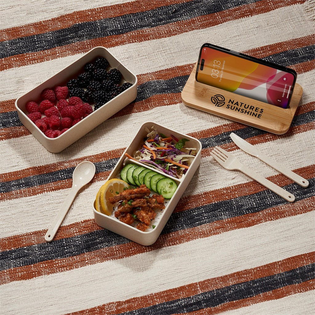 Okiyo Dura Wheat Straw & Bamboo Lunch Box Set Mirelle Leather and Lifestyle