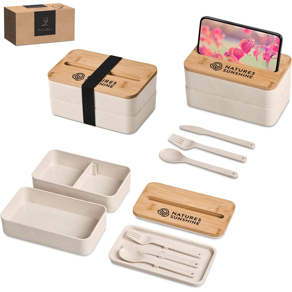Okiyo Dura Wheat Straw & Bamboo Lunch Box Set Mirelle Leather and Lifestyle