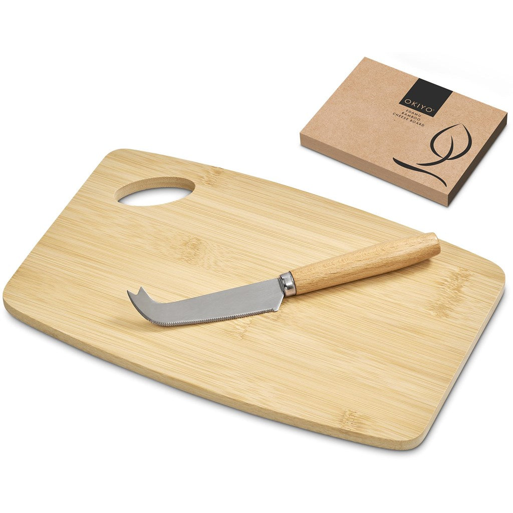 Okiyo Edamu Bamboo Cheese Board Set Mirelle Leather and Lifestyle