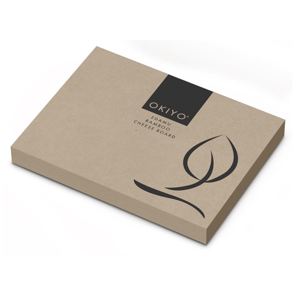 Okiyo Edamu Bamboo Cheese Board Set Mirelle Leather and Lifestyle