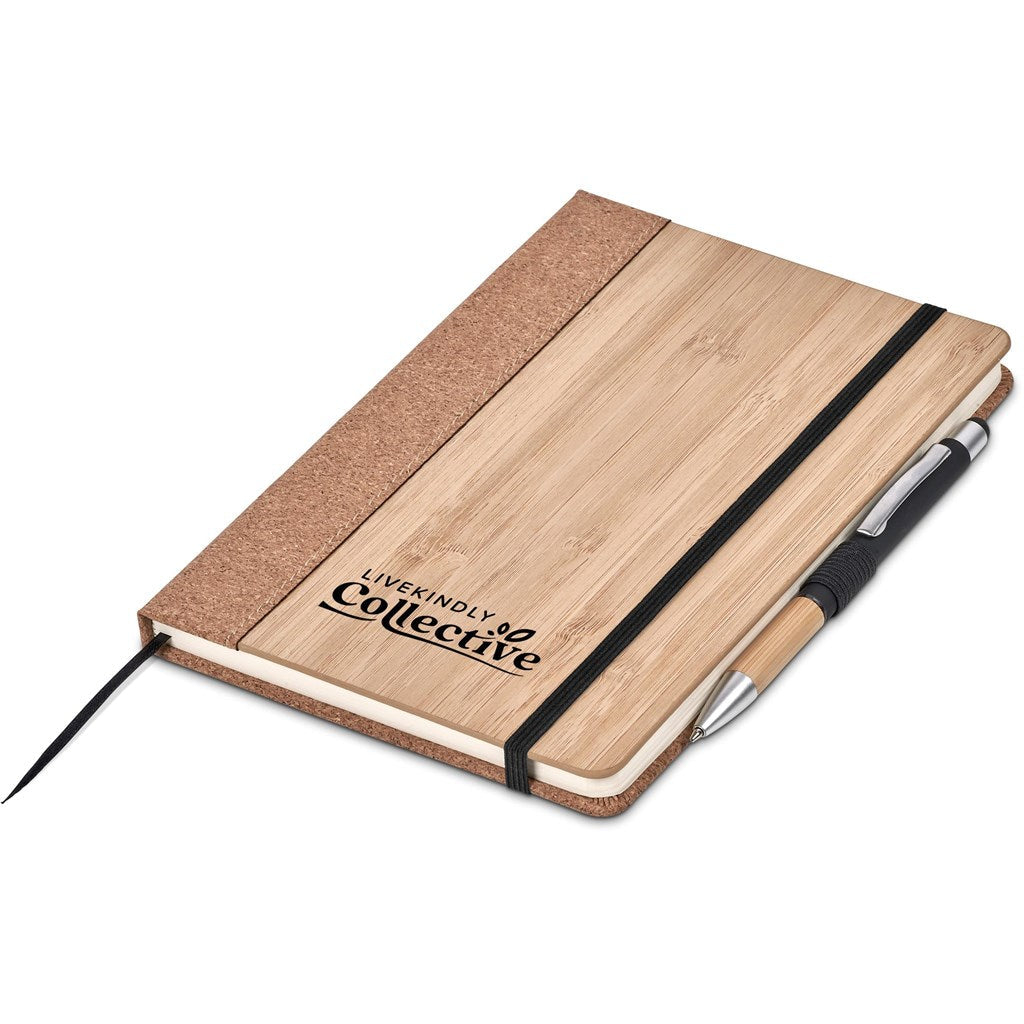 Okiyo Eri Bamboo & Cork Notebook & Pen Set ZA A5 Notebooks,Eco-Friendly Notebooks,Bamboo Products,Cork Products,Ideas for Work Mirelle Leather and Lifestyle