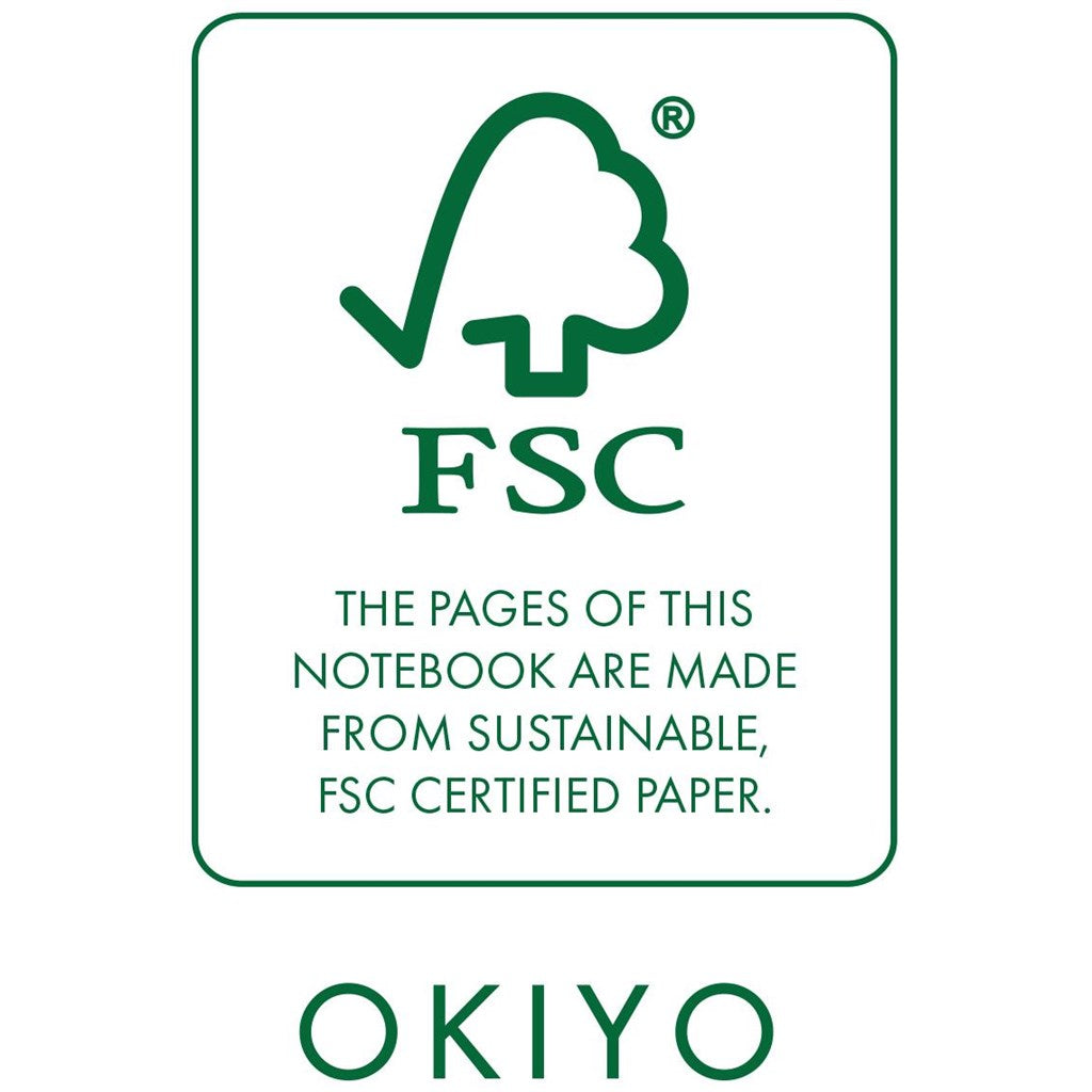 Okiyo FSC Certified Paper A5 Hard Cover Notebook - MIRELLE Leather and Lifestyle