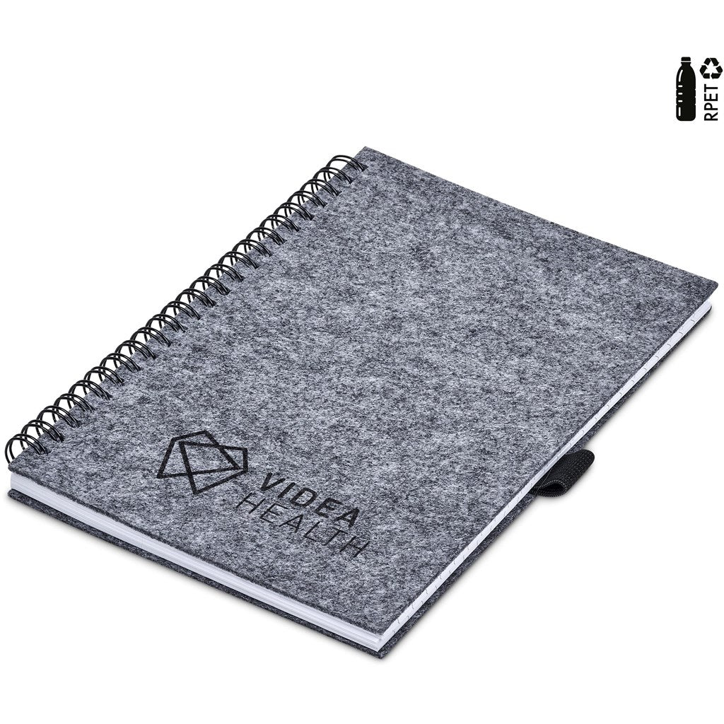 Okiyo Fuji Recycled PET Felt A5 Spiral Notebook - MIRELLE Leather and Lifestyle