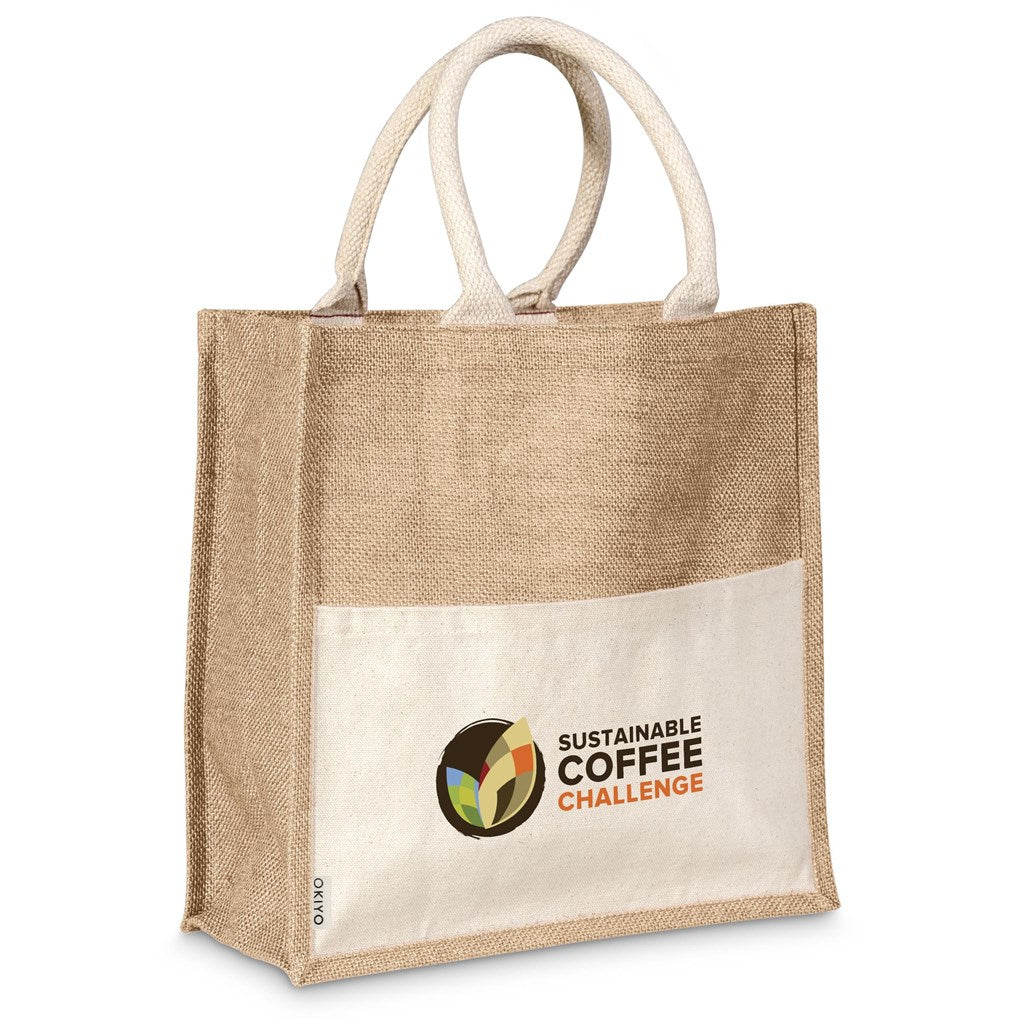 Okiyo Kachi Jute & Cotton Tote Mirelle Leather and Lifestyle