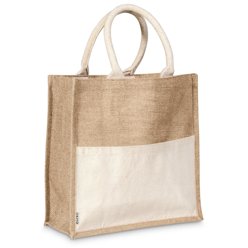 Okiyo Kachi Jute & Cotton Tote Mirelle Leather and Lifestyle